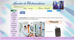 Desktop Screenshot of electromedicina.pardell.es